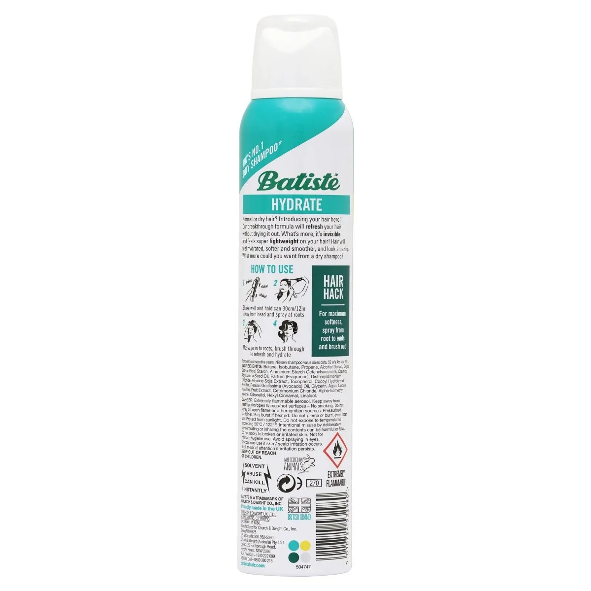 Batiste Dry Shampoo & Hydrate 200mL