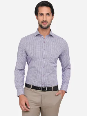 Blue & White Striped Regular Fit Formal Shirt | JadeBlue