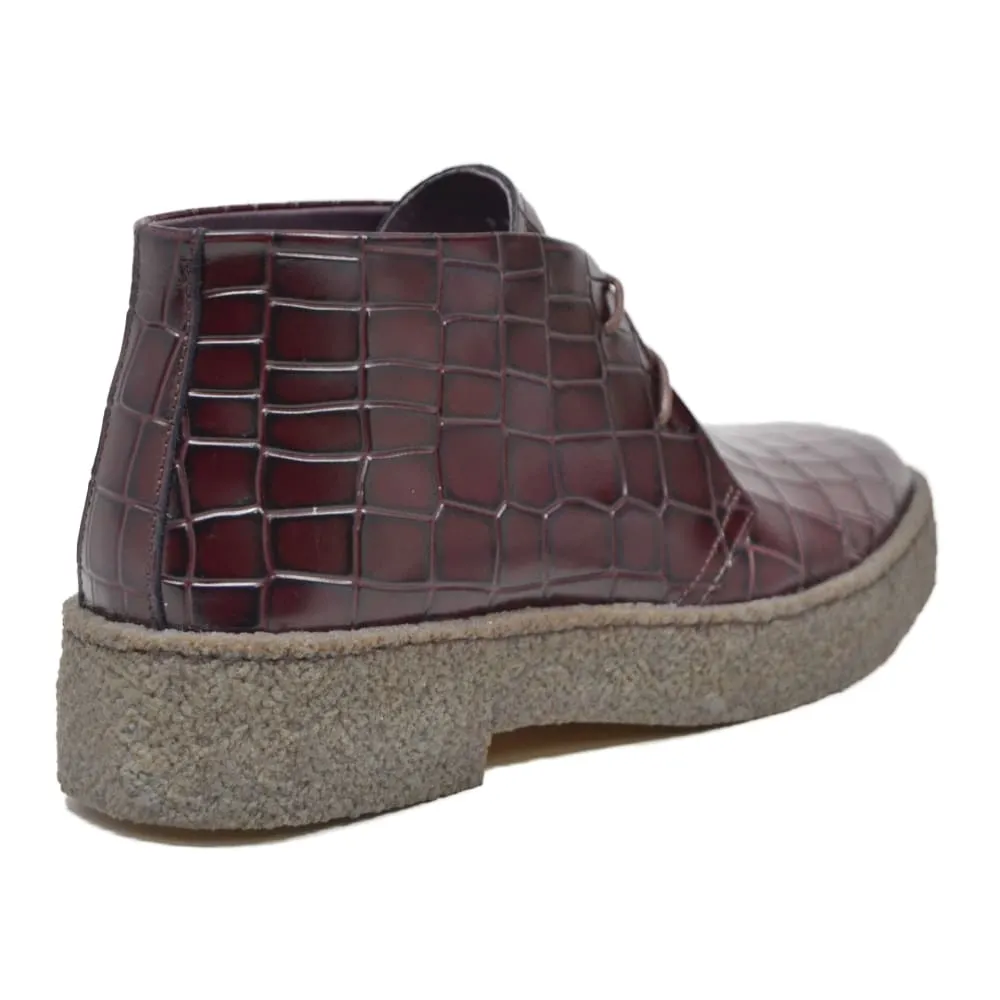 British Walkers Playboy Original Croc Men's Limited Edition Crocodile Leather Ankle Boots