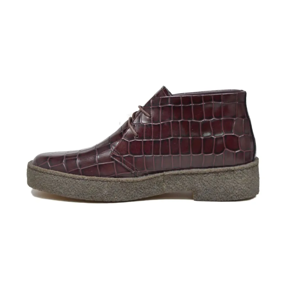 British Walkers Playboy Original Croc Men's Limited Edition Crocodile Leather Ankle Boots