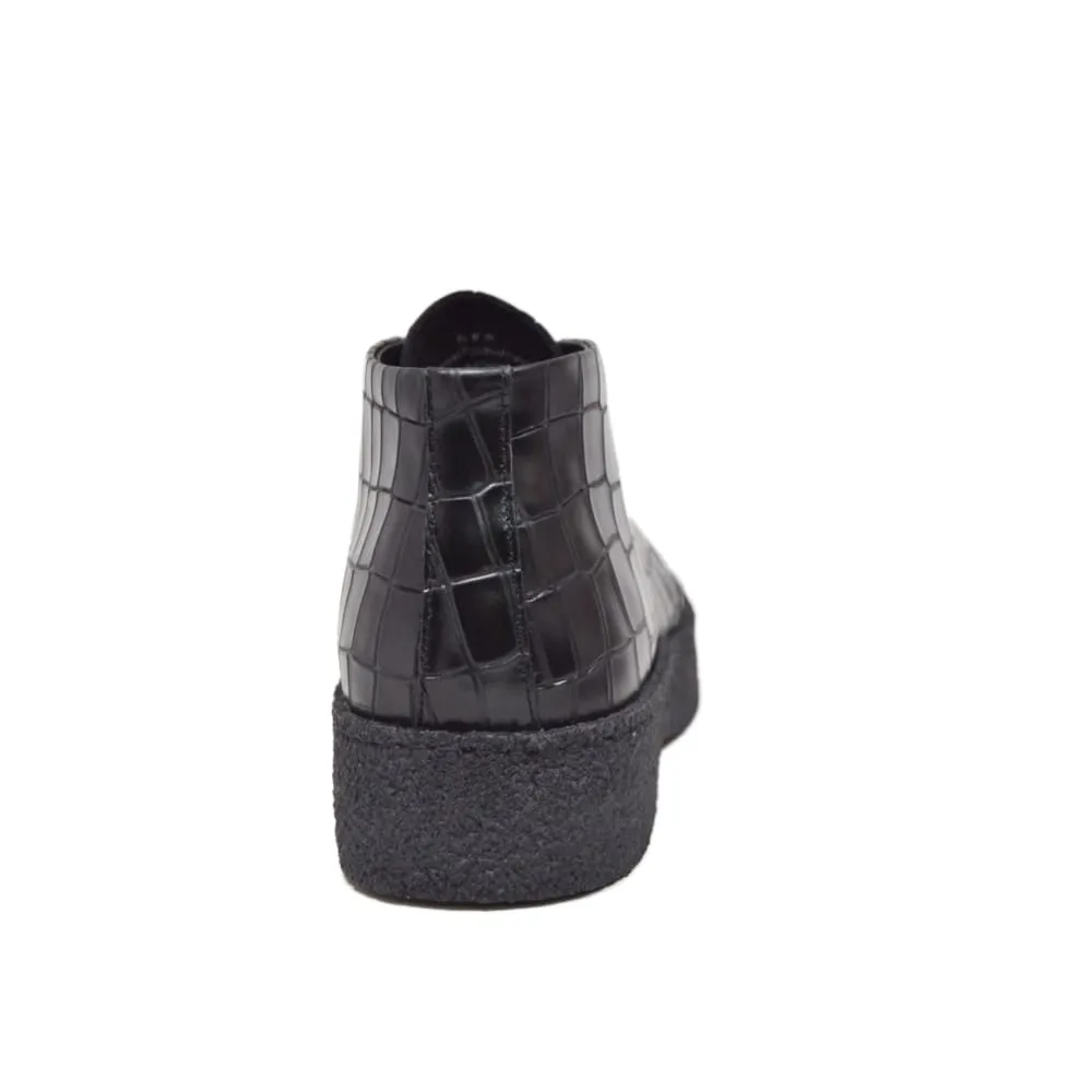 British Walkers Playboy Original Croc Men's Limited Edition Crocodile Leather Ankle Boots