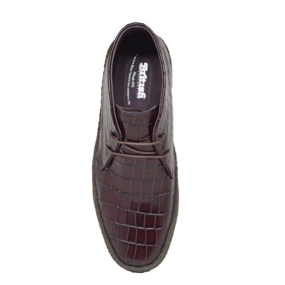 British Walkers Playboy Original Croc Men's Limited Edition Crocodile Leather Ankle Boots