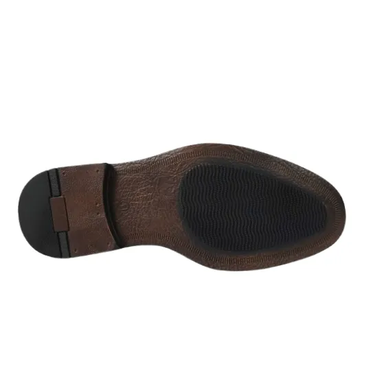BRONX Leather Jump Choc Brown Dsl Shoe