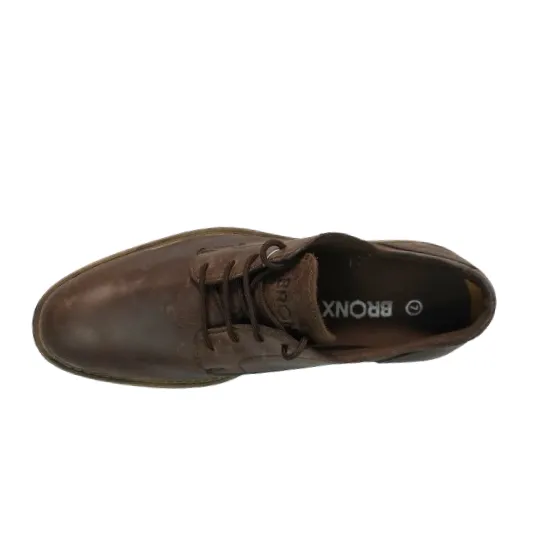 BRONX Leather Jump Choc Brown Dsl Shoe