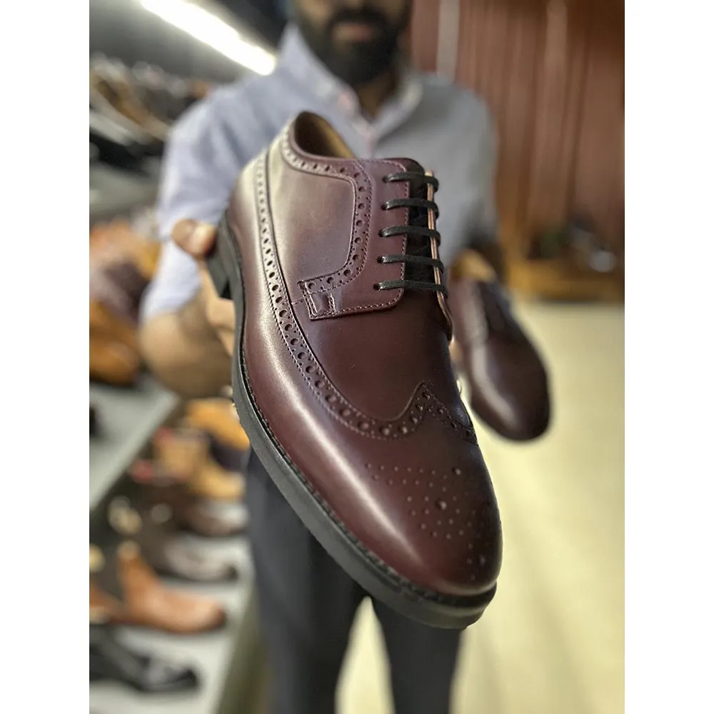 Burgundy Classic Longwing Brogue With Extralight Sole