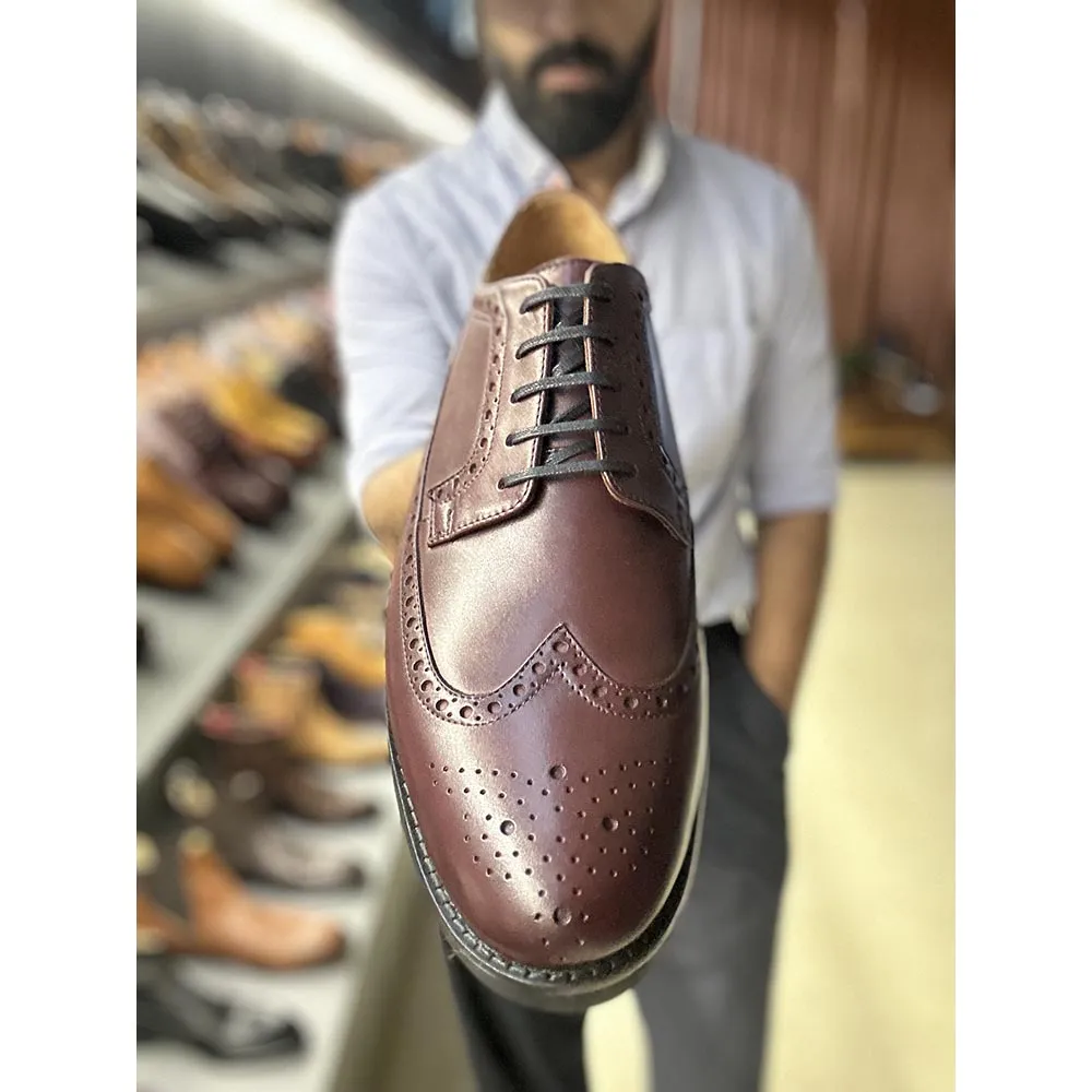 Burgundy Classic Longwing Brogue With Extralight Sole