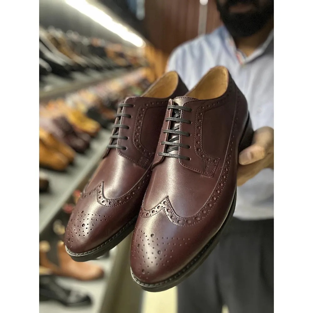 Burgundy Classic Longwing Brogue With Extralight Sole