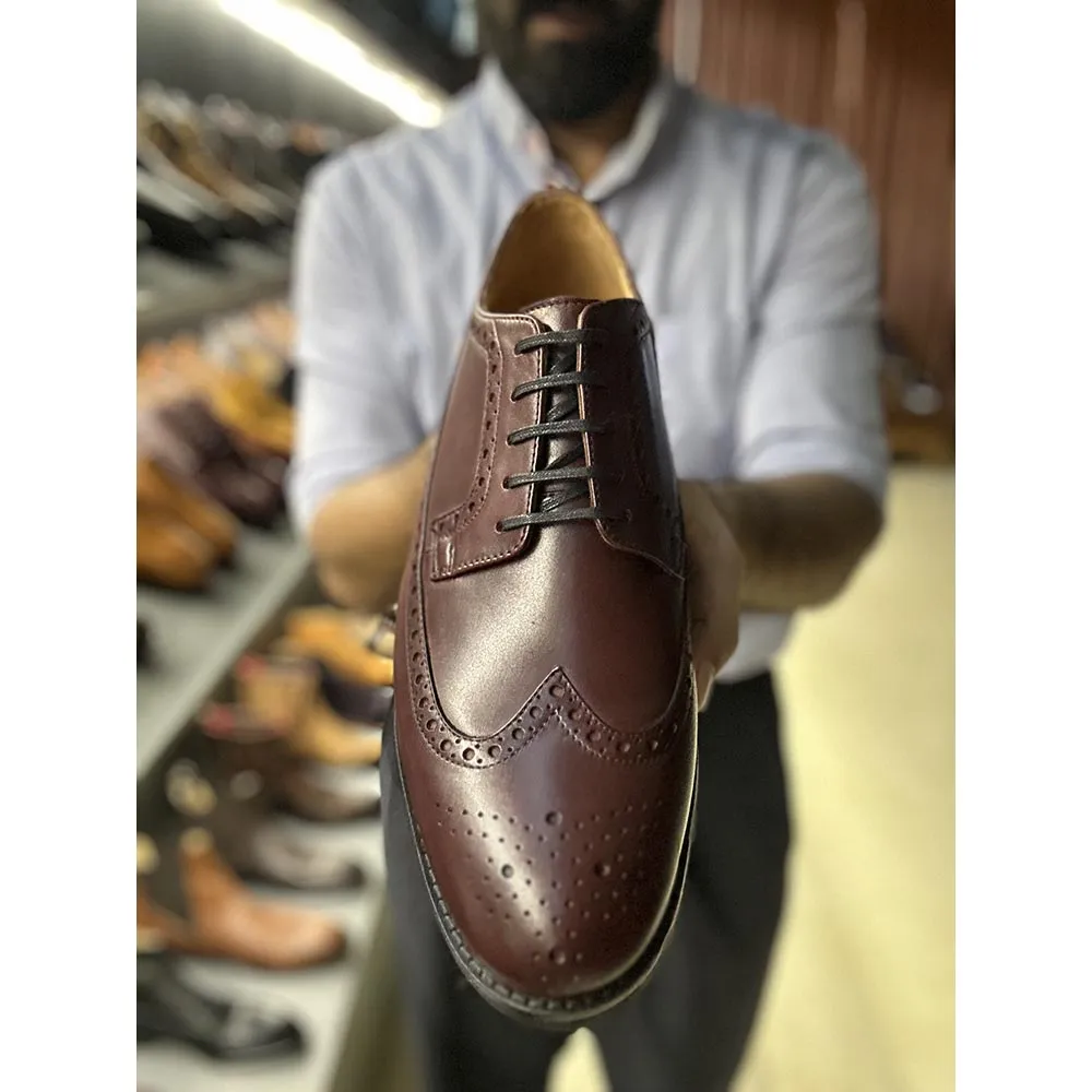 Burgundy Classic Longwing Brogue With Extralight Sole