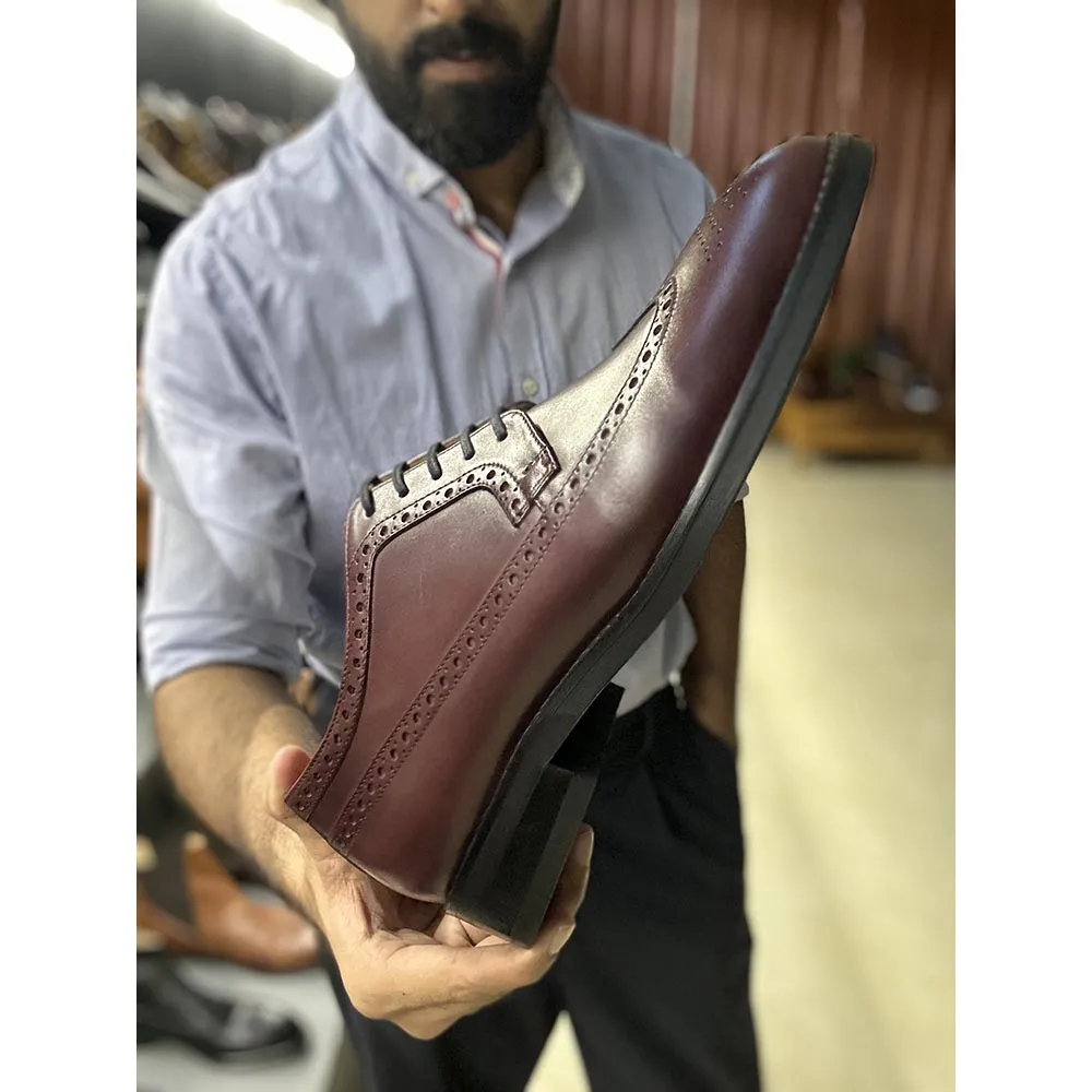 Burgundy Classic Longwing Brogue With Extralight Sole