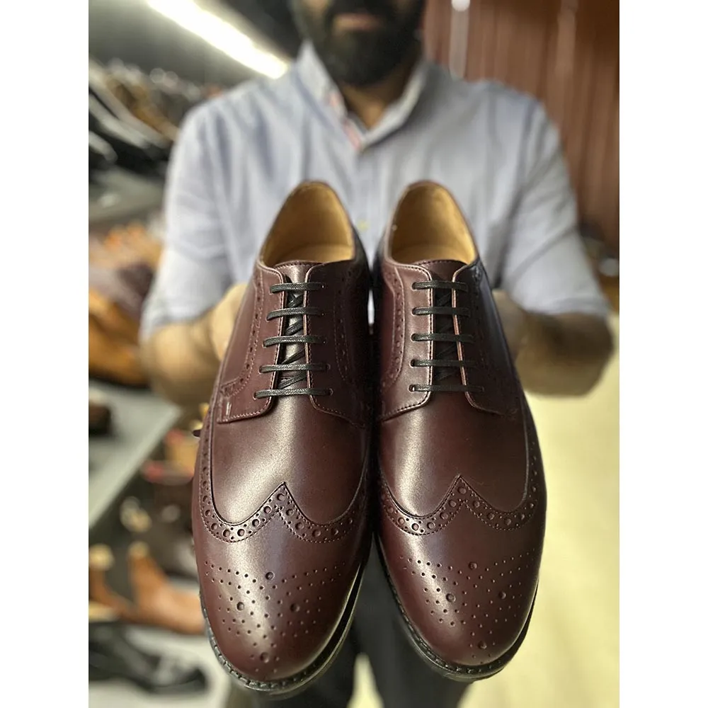 Burgundy Classic Longwing Brogue With Extralight Sole