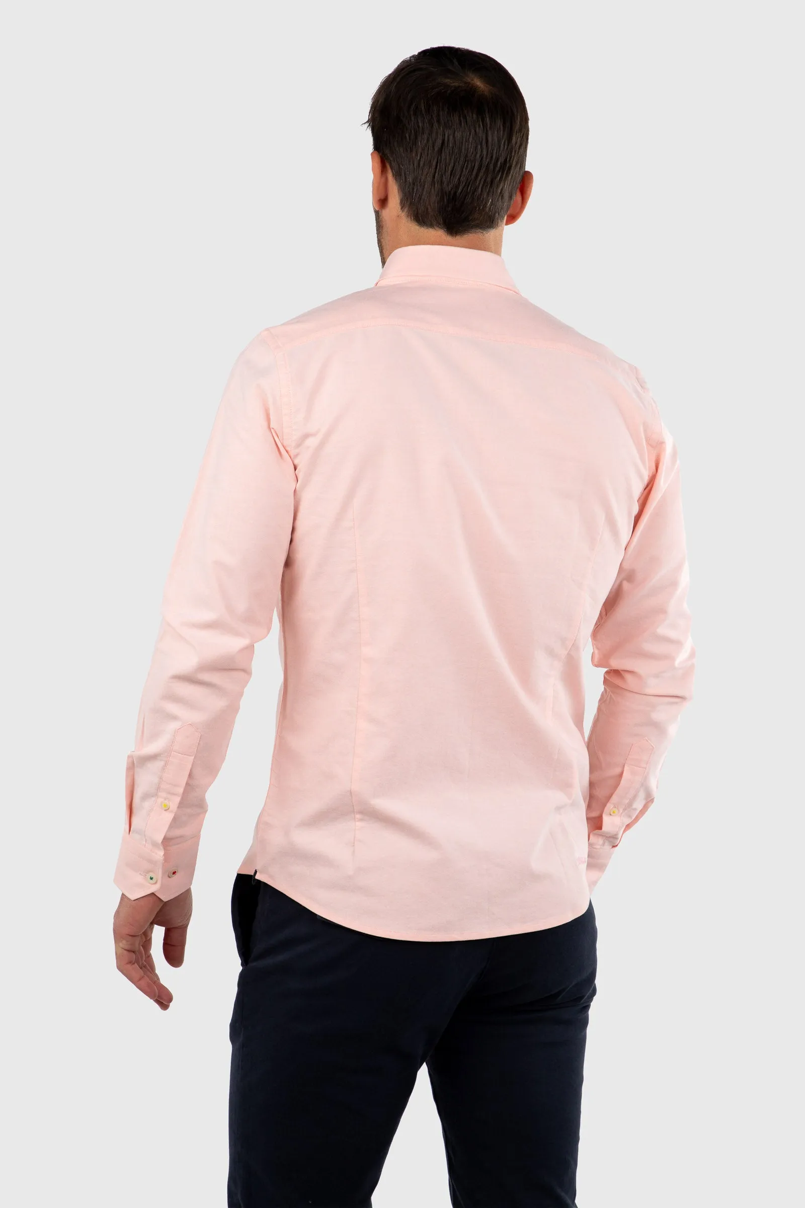 Camisa Oxford Slim Fit Naranja