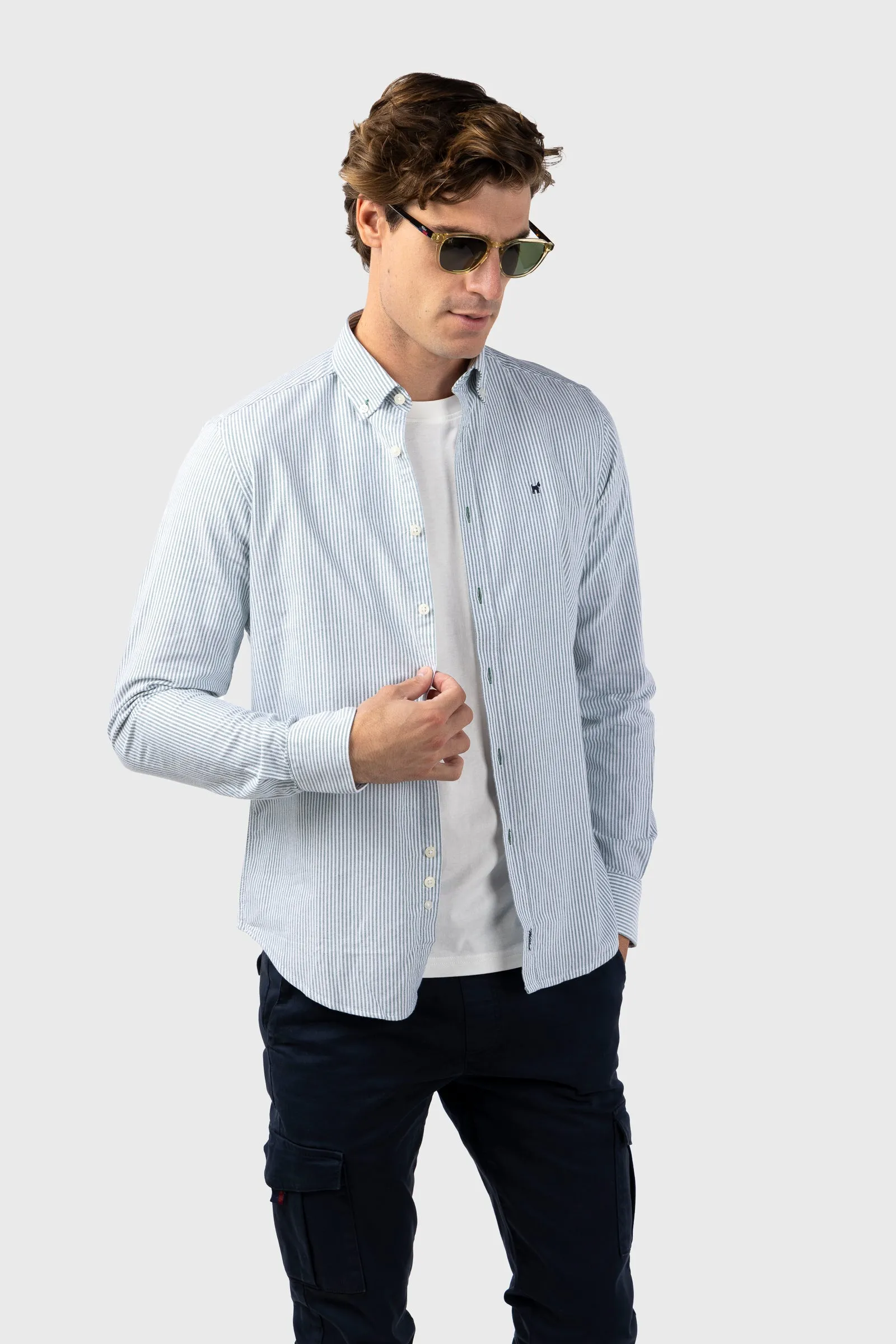 Camisa Raya Oxford Verde