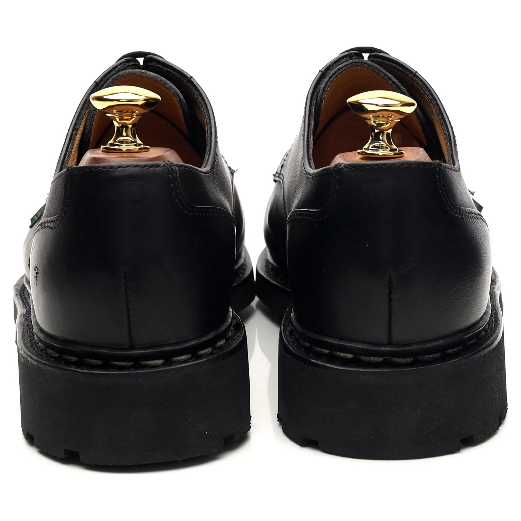 'Chambord' Black Leather Apron Derby UK 6 F