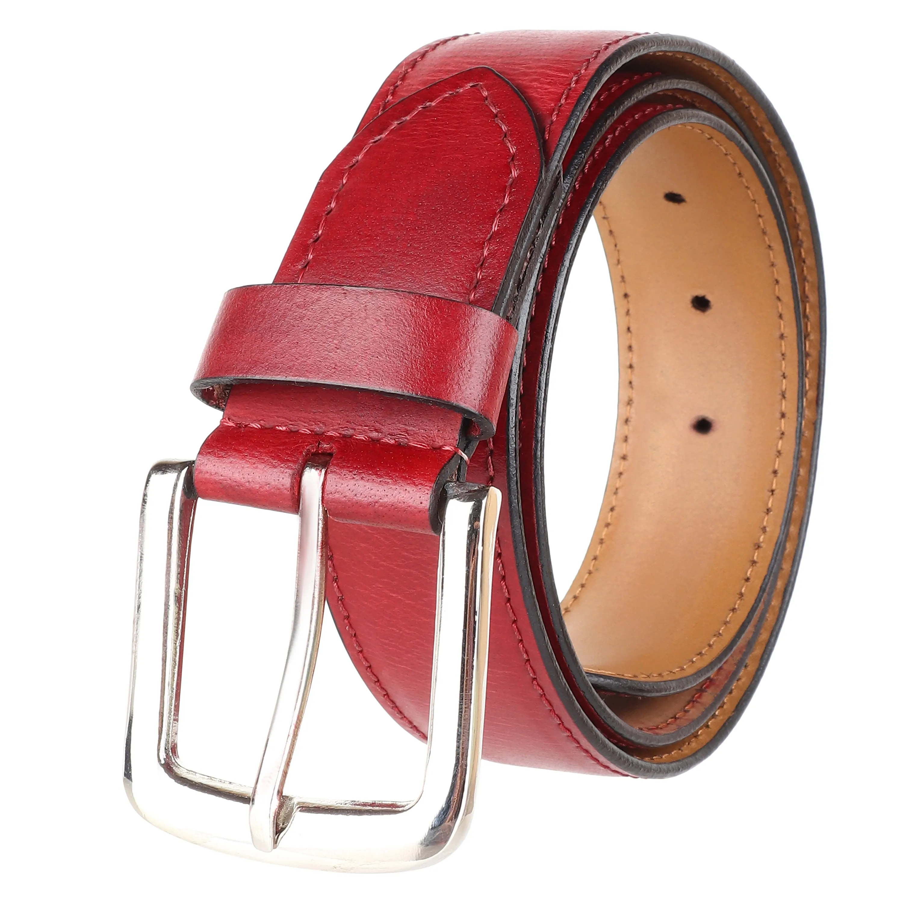 Combo - Red Patina Derby Brogue   Belt