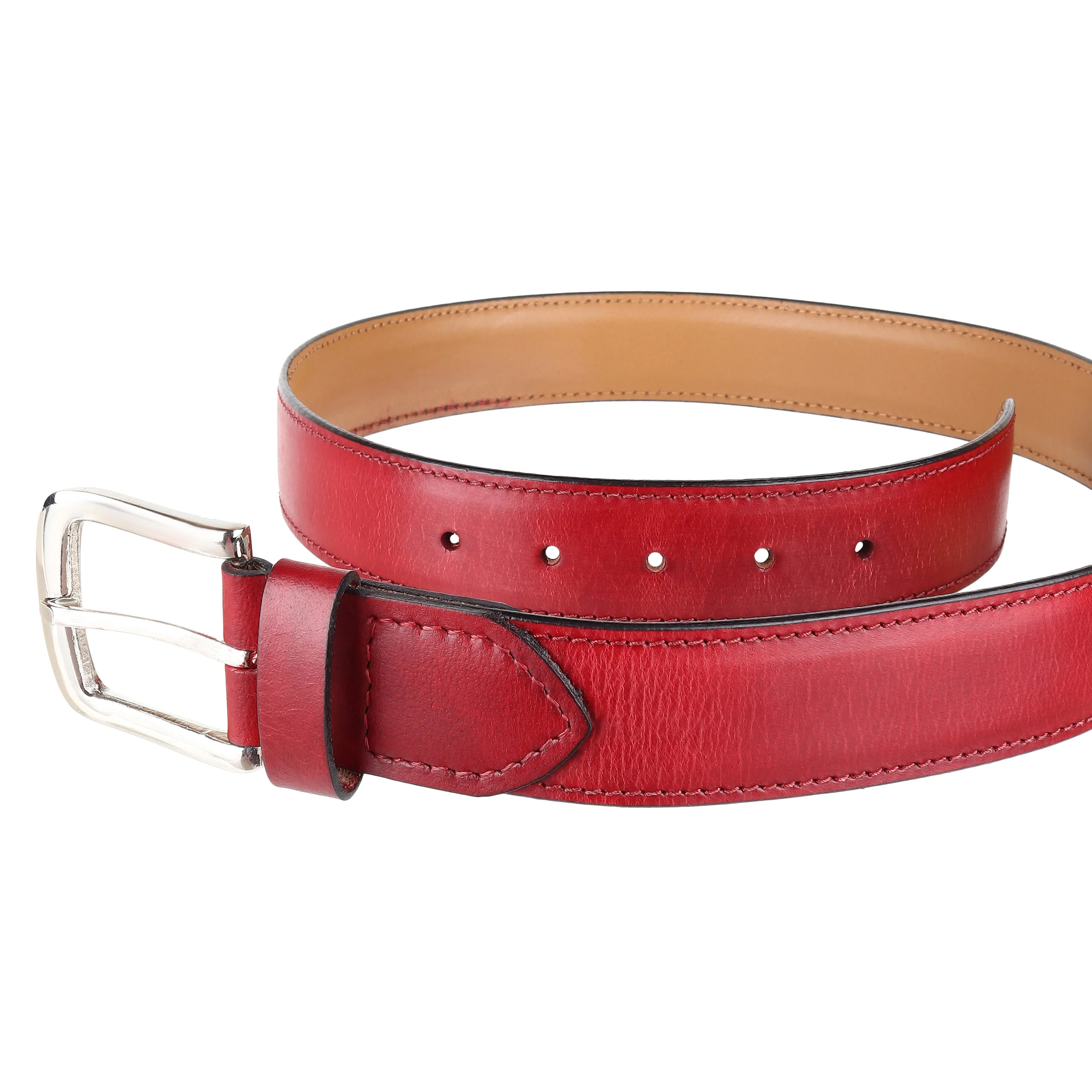 Combo - Red Patina Derby Brogue   Belt
