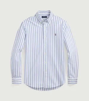 Custom Fit Striped Oxford Shirt Blue/White