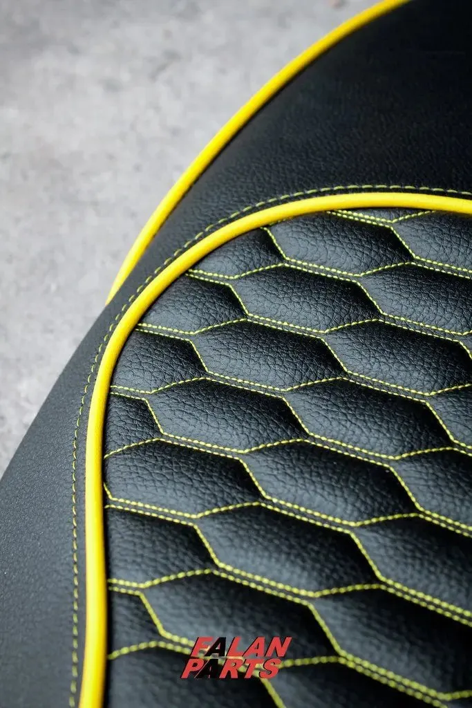 Custom Seat Deluxe Audi RS Yellow | Vespa Sprint/ Primavera 50/125/150cc
