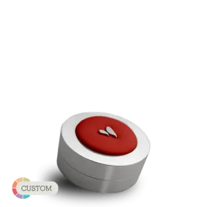Customizable Aluminum Keeper - Premium Leather Pill Box