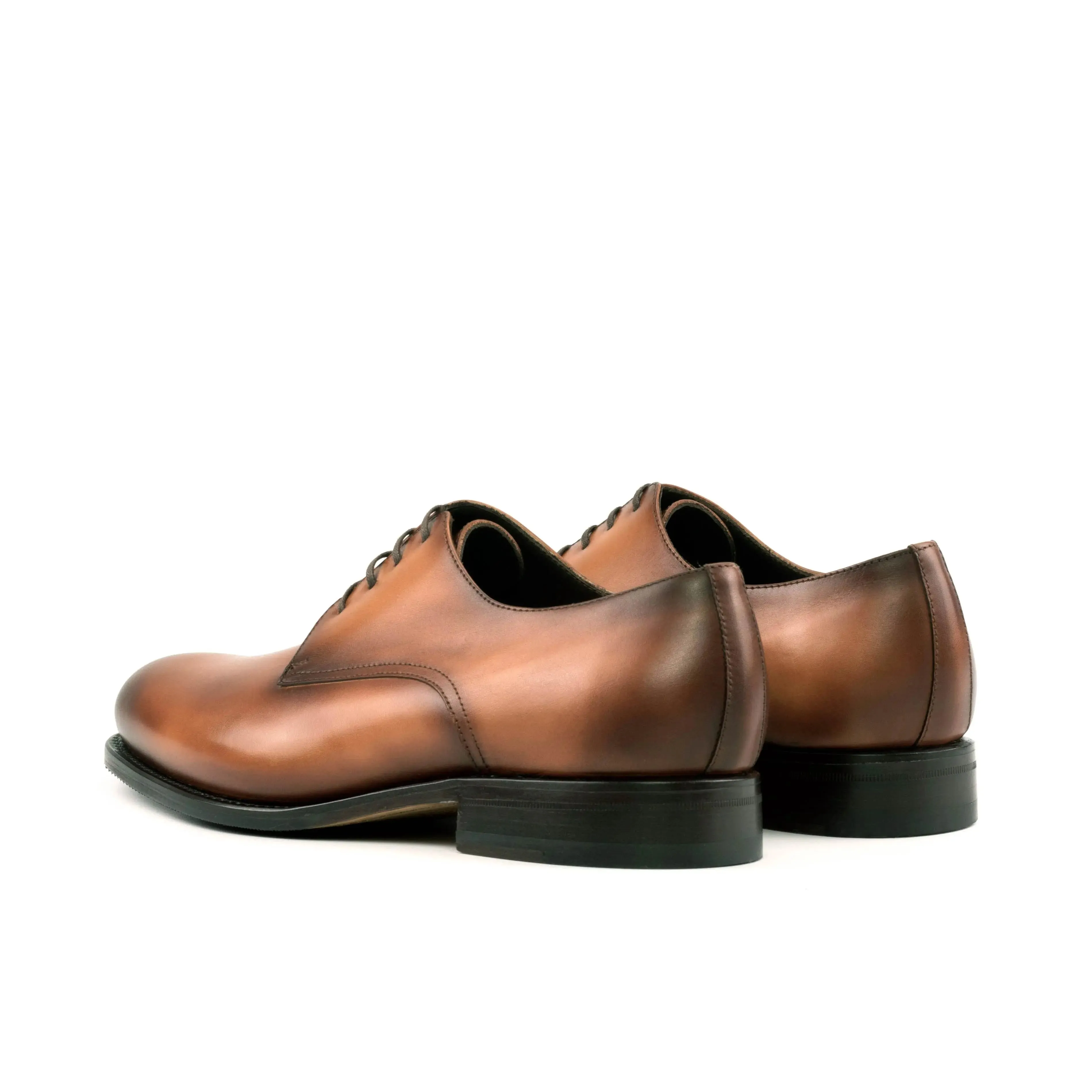 DapperFam Vero in Cognac Men's Italian Leather Derby