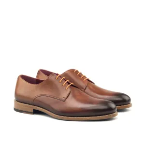 DapperFam Vero in Cognac Men's Italian Leather Derby