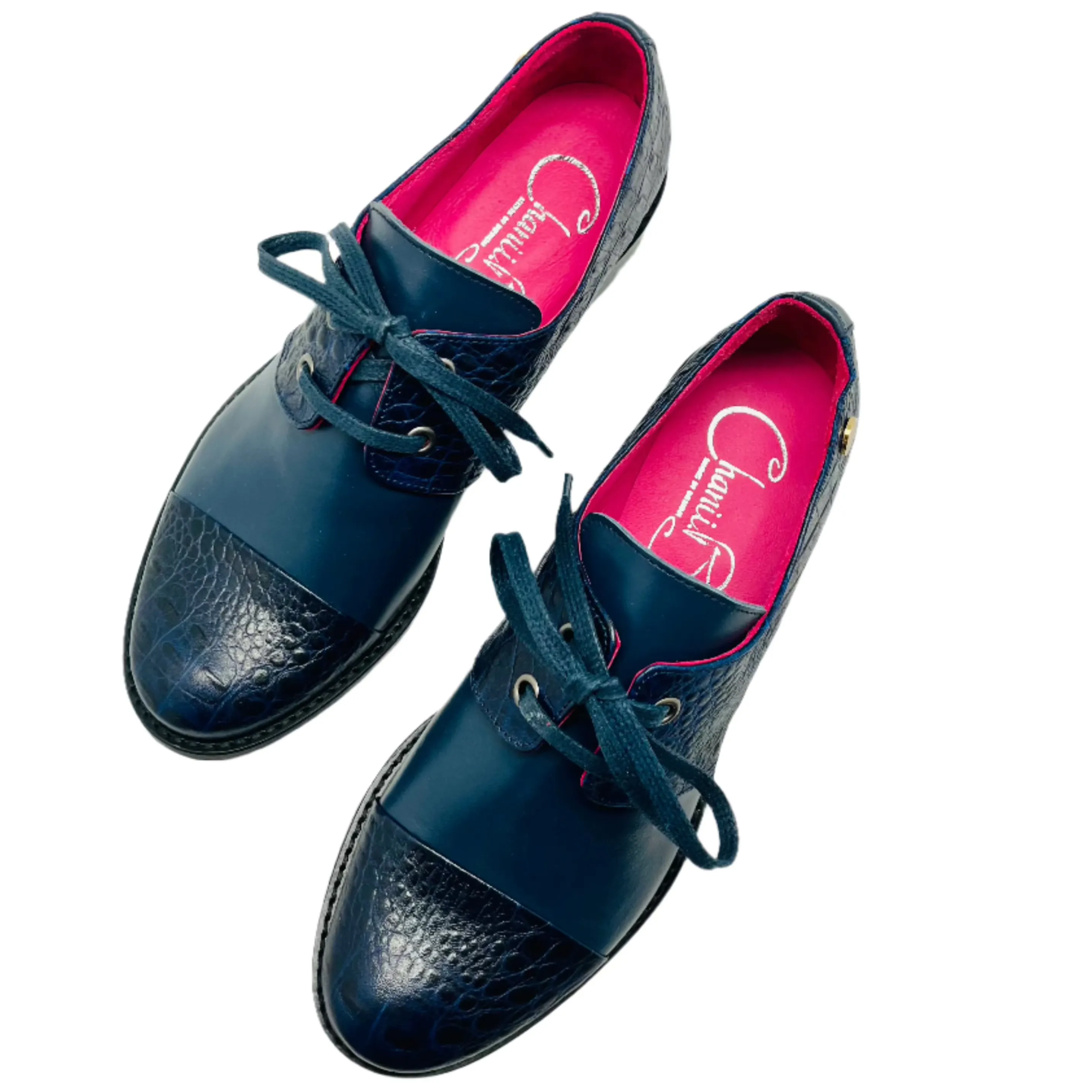 Ecoute- Navy lace up shoe