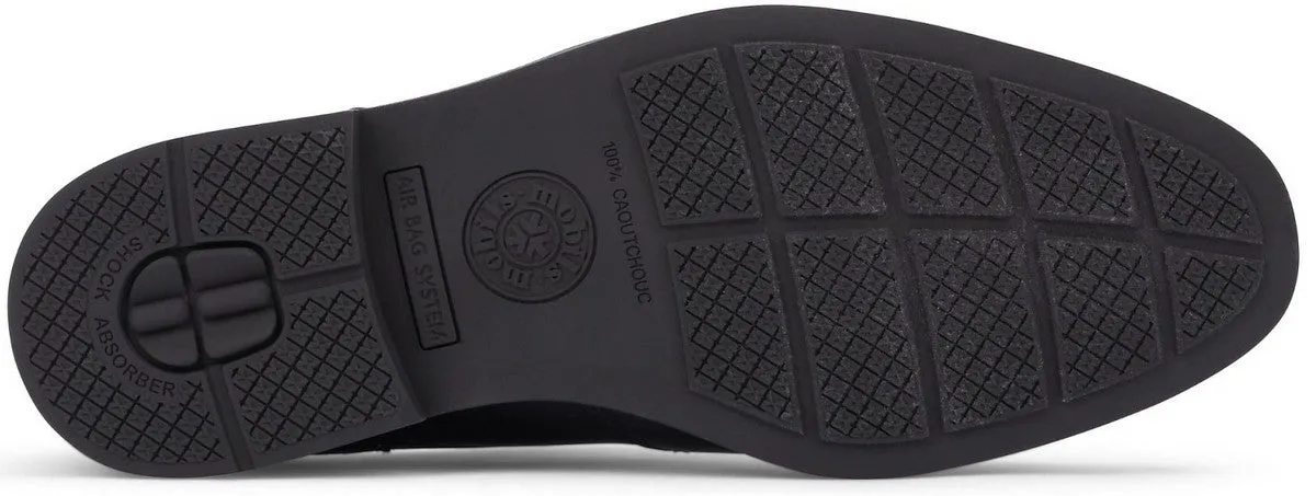 'FERNAND' men's ergonomic wide fit (H) lace-up shoe - Black
