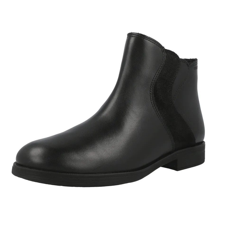 Geox Agata Black Waterproof Girls' Ankle Boots