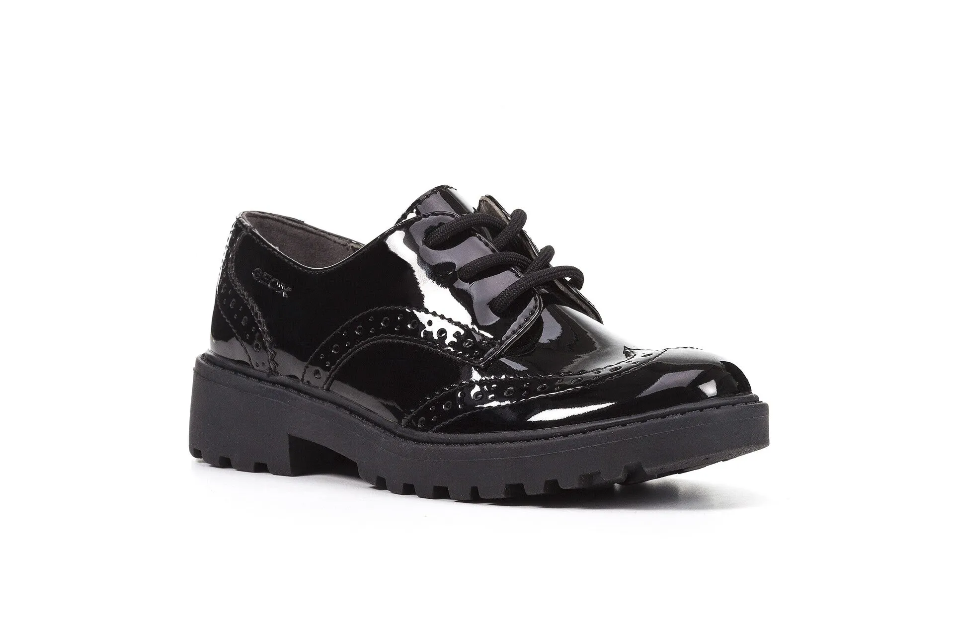 Geox - J Casey N - Black Synthetic - School Shoes