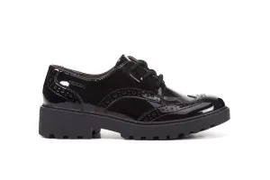 Geox - J Casey N - Black Synthetic - School Shoes