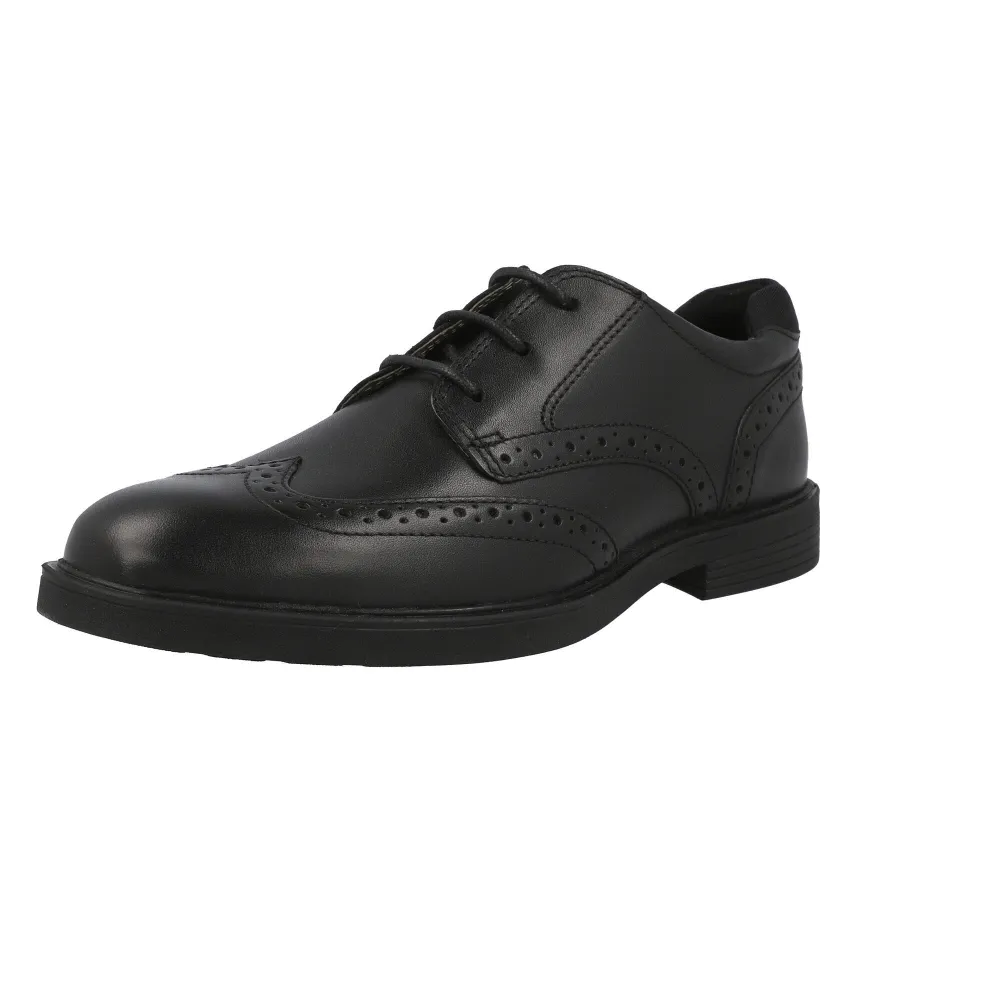 Geox Zheeno Black Boys' Oxford Shoes