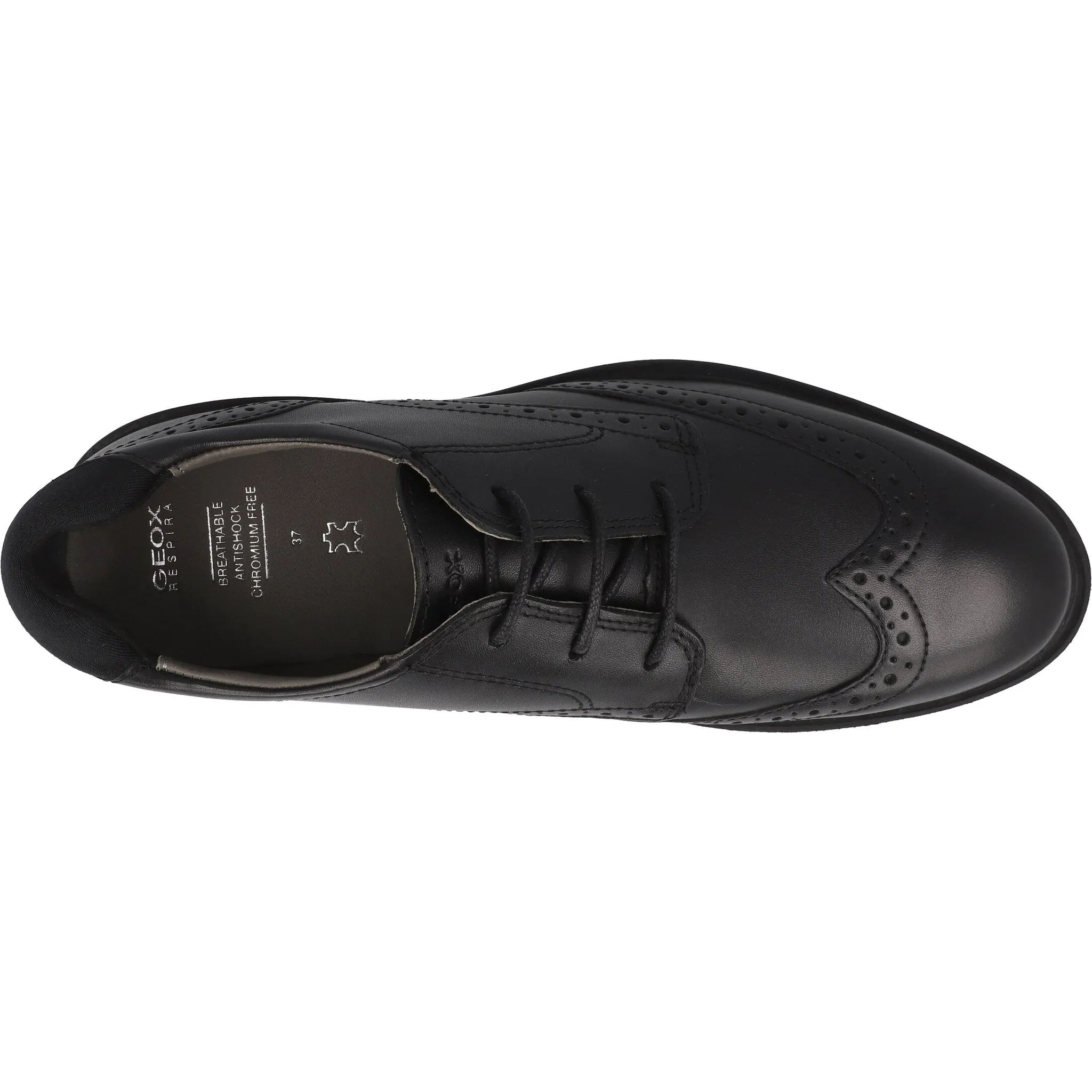 Geox Zheeno Black Boys' Oxford Shoes