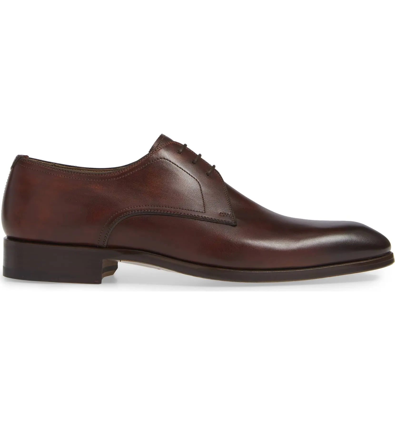 Handmade Brown Derby Shoes for Men - Elegant Formal Footwear