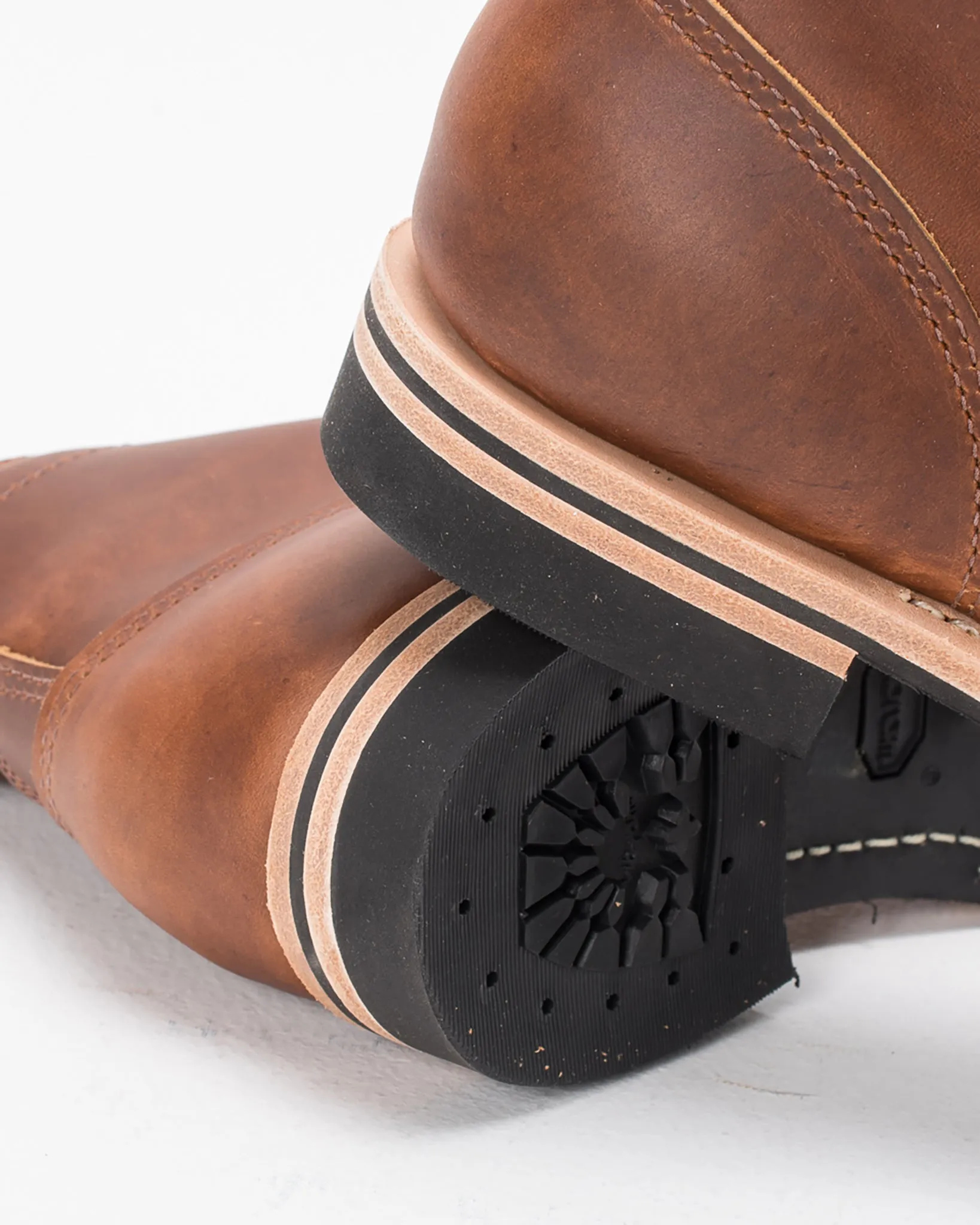 Iron Heart Int'l x Wesco® - 7" Toe Cap Boot - British Tan Domain. The "Guildsman"