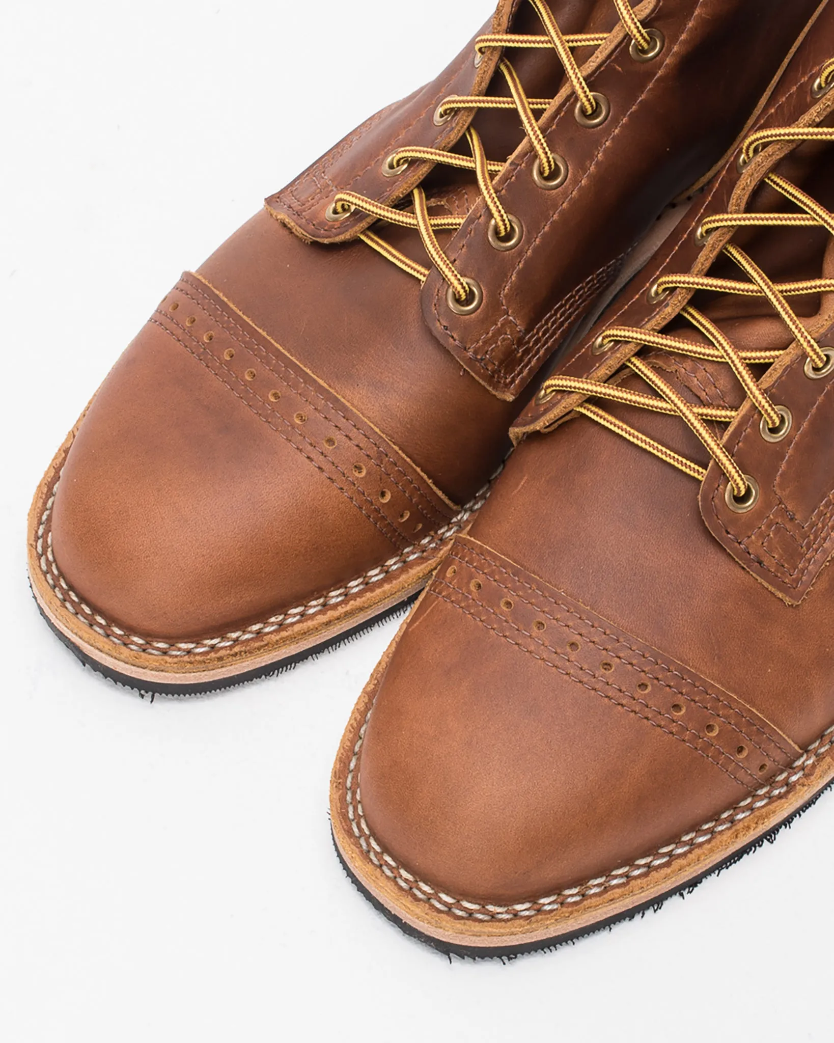 Iron Heart Int'l x Wesco® - 7" Toe Cap Boot - British Tan Domain. The "Guildsman"