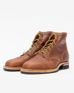 Iron Heart Int'l x Wesco® - 7" Toe Cap Boot - British Tan Domain. The "Guildsman"