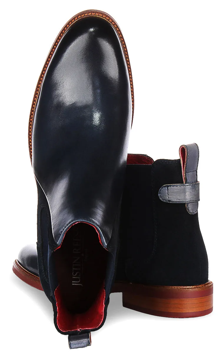 Justinreess England Luiz Faded Tab In Navy For Men