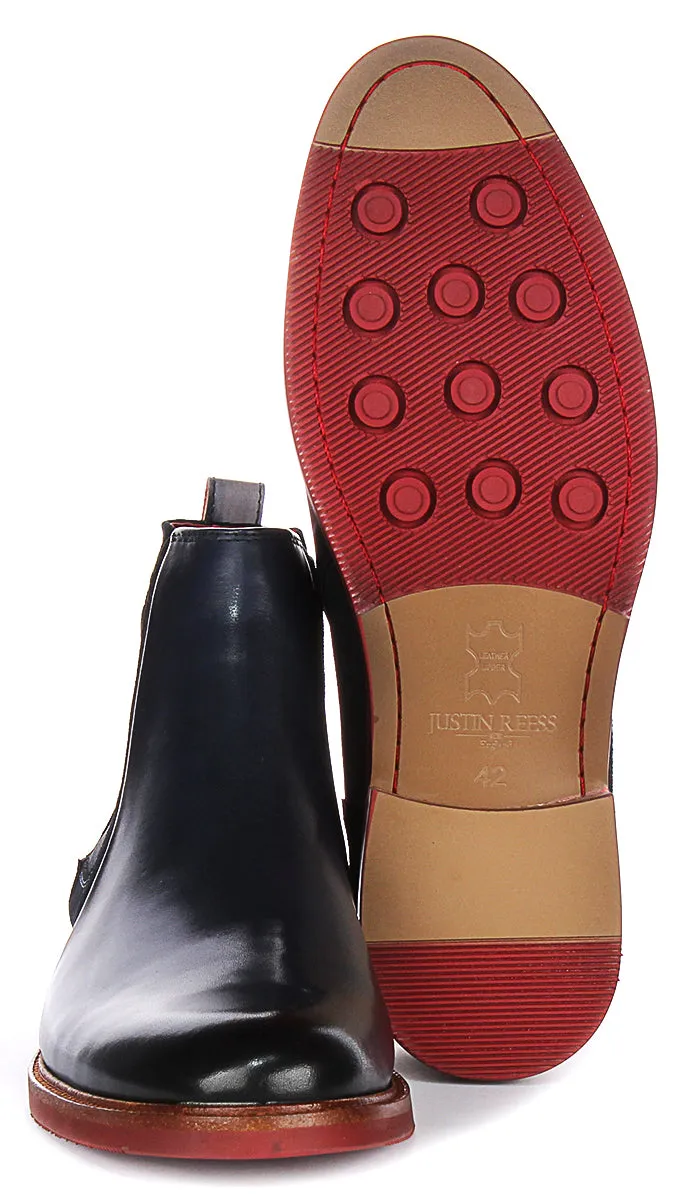 Justinreess England Luiz Faded Tab In Navy For Men