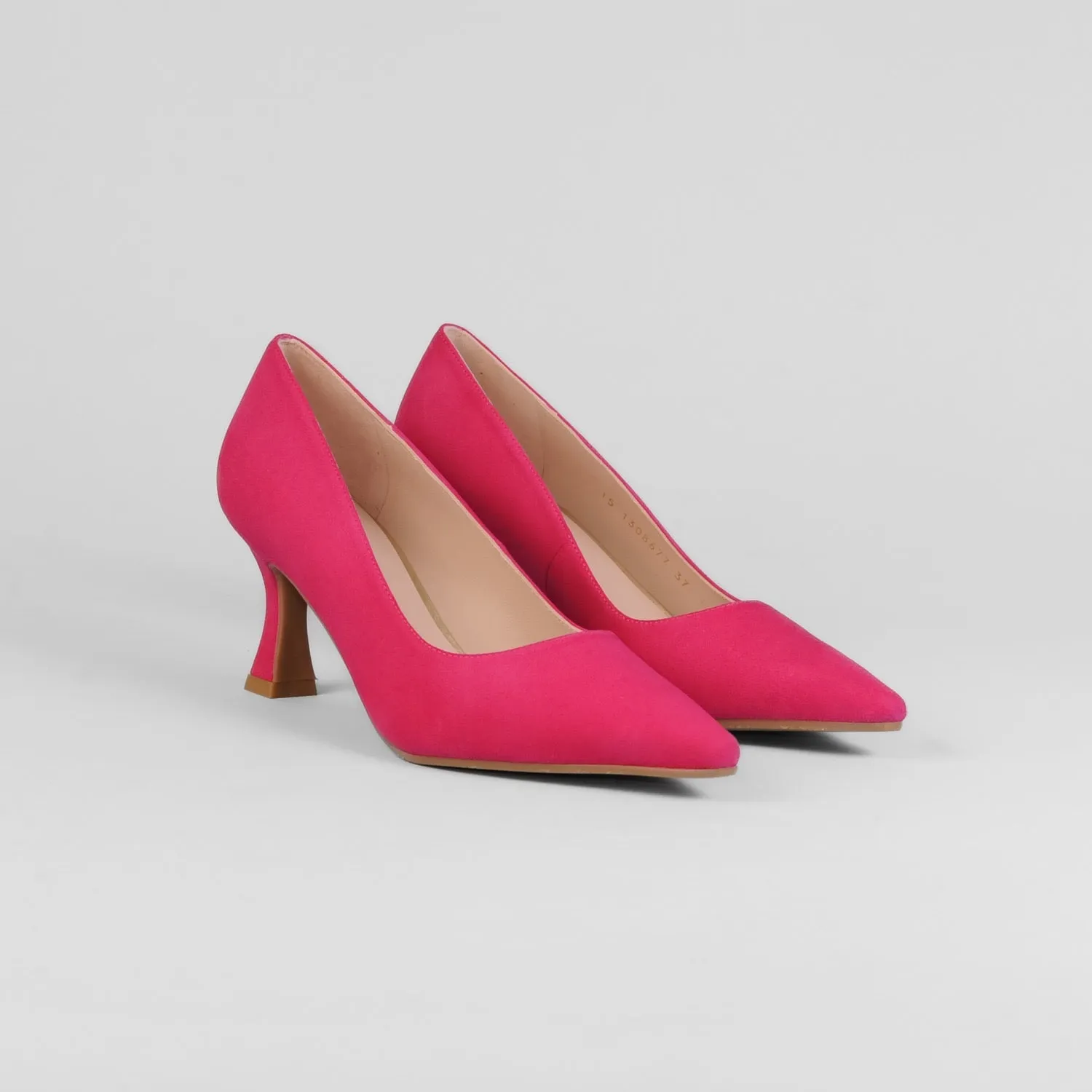Lodi - Jona Cerise Pink Kitten Heel Court Shoe