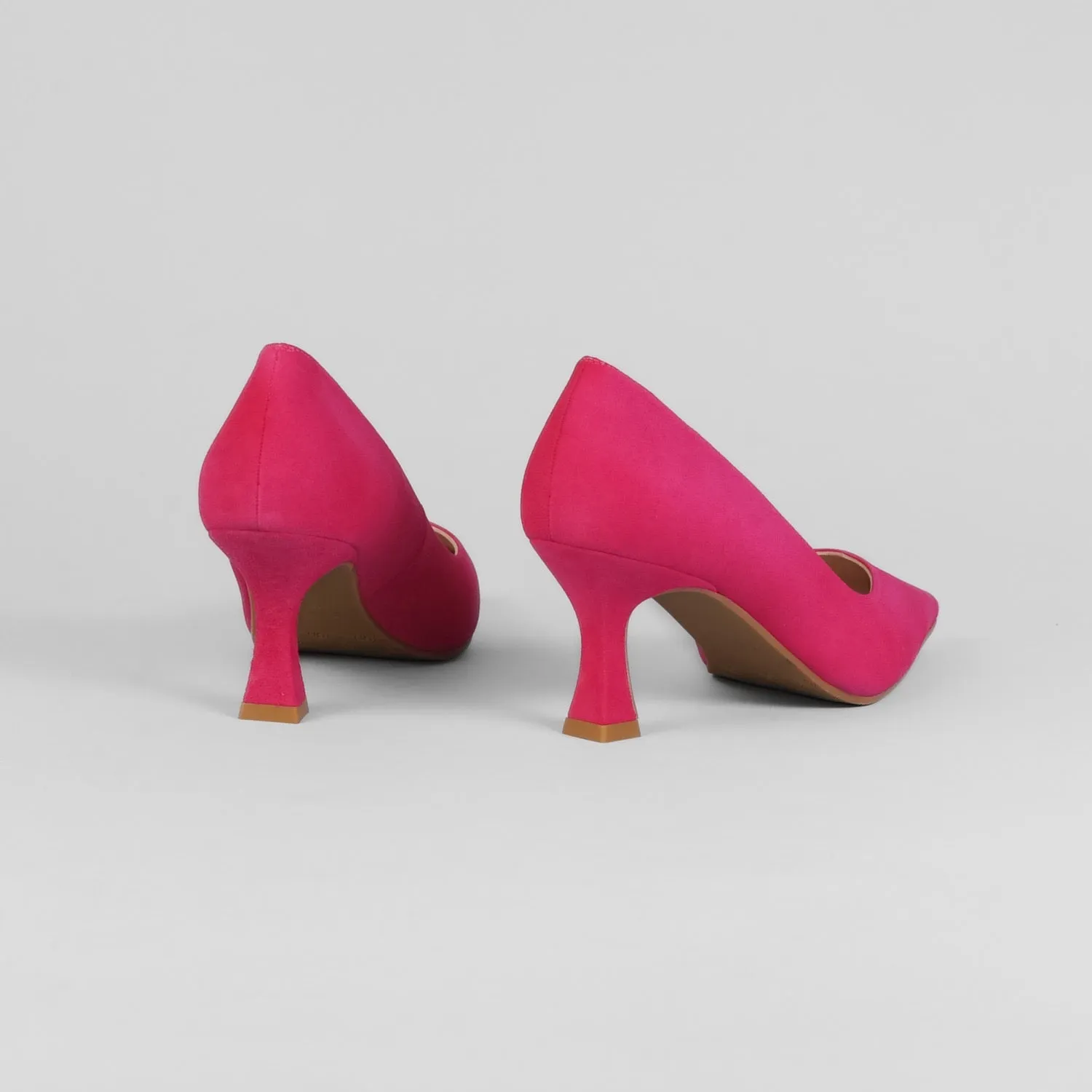 Lodi - Jona Cerise Pink Kitten Heel Court Shoe