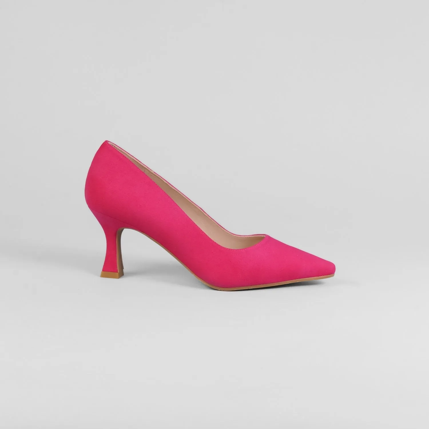 Lodi - Jona Cerise Pink Kitten Heel Court Shoe