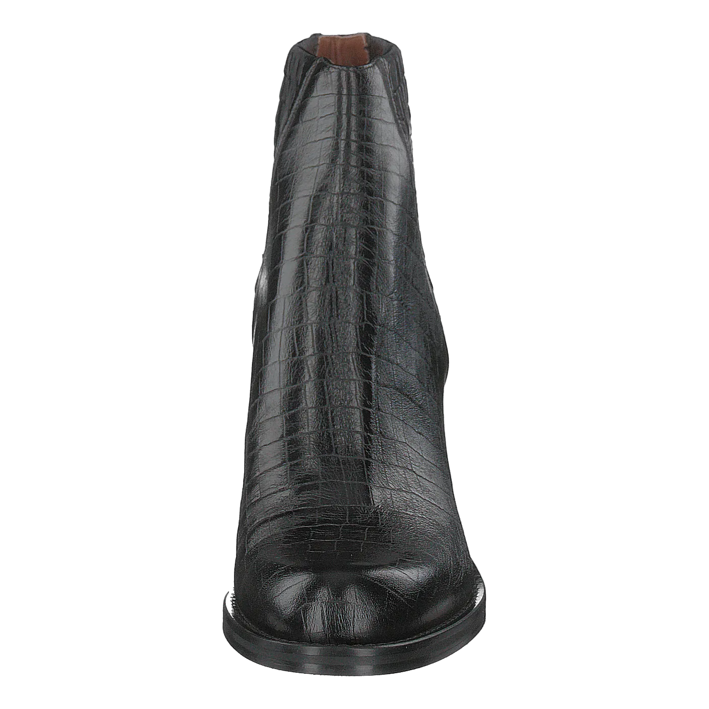 Luisa High Croco Black
