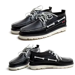 Mens Black Boat Shoes