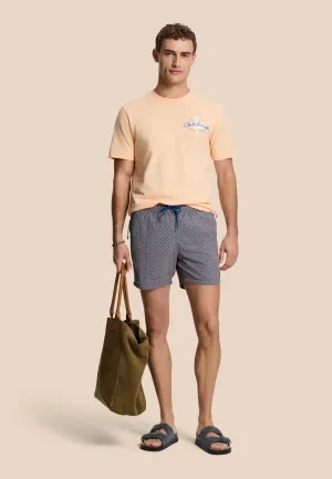 NATE QUICK DRY swim shorts geo maze | orange peaches