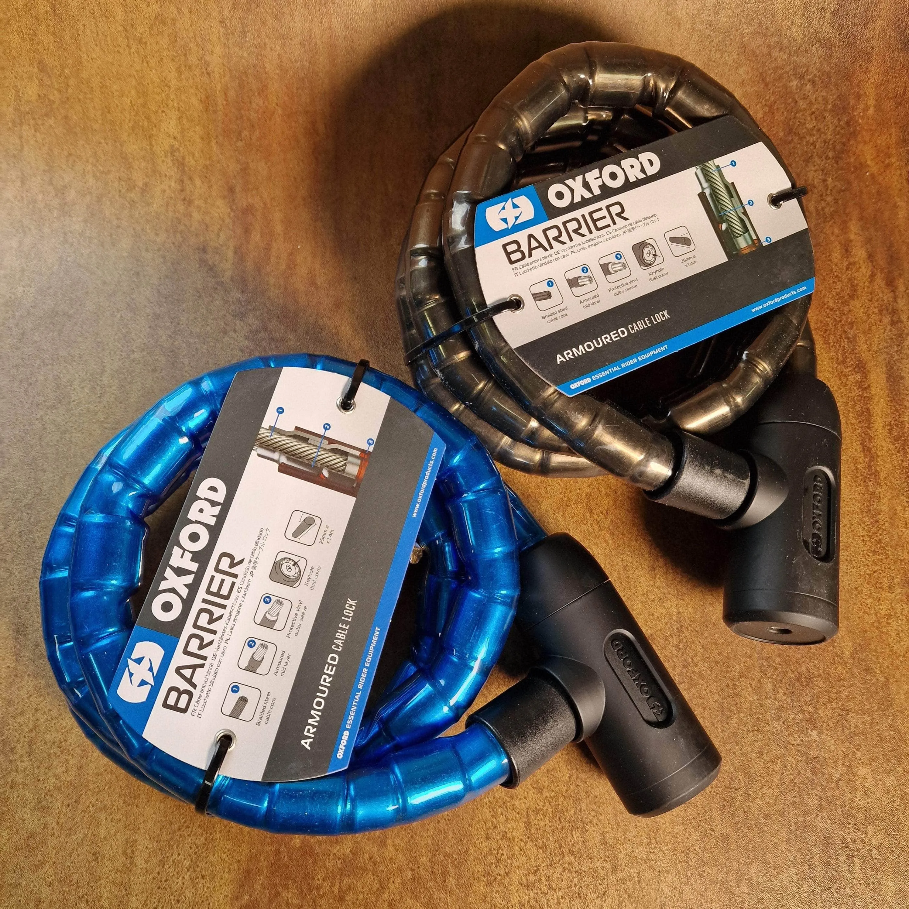 Oxford Barrier Armoured Cable Lock 1.4m x 25mm