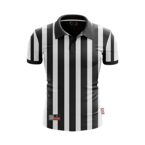 Referee / Umpire / Officials Black and White Stripe Shirt