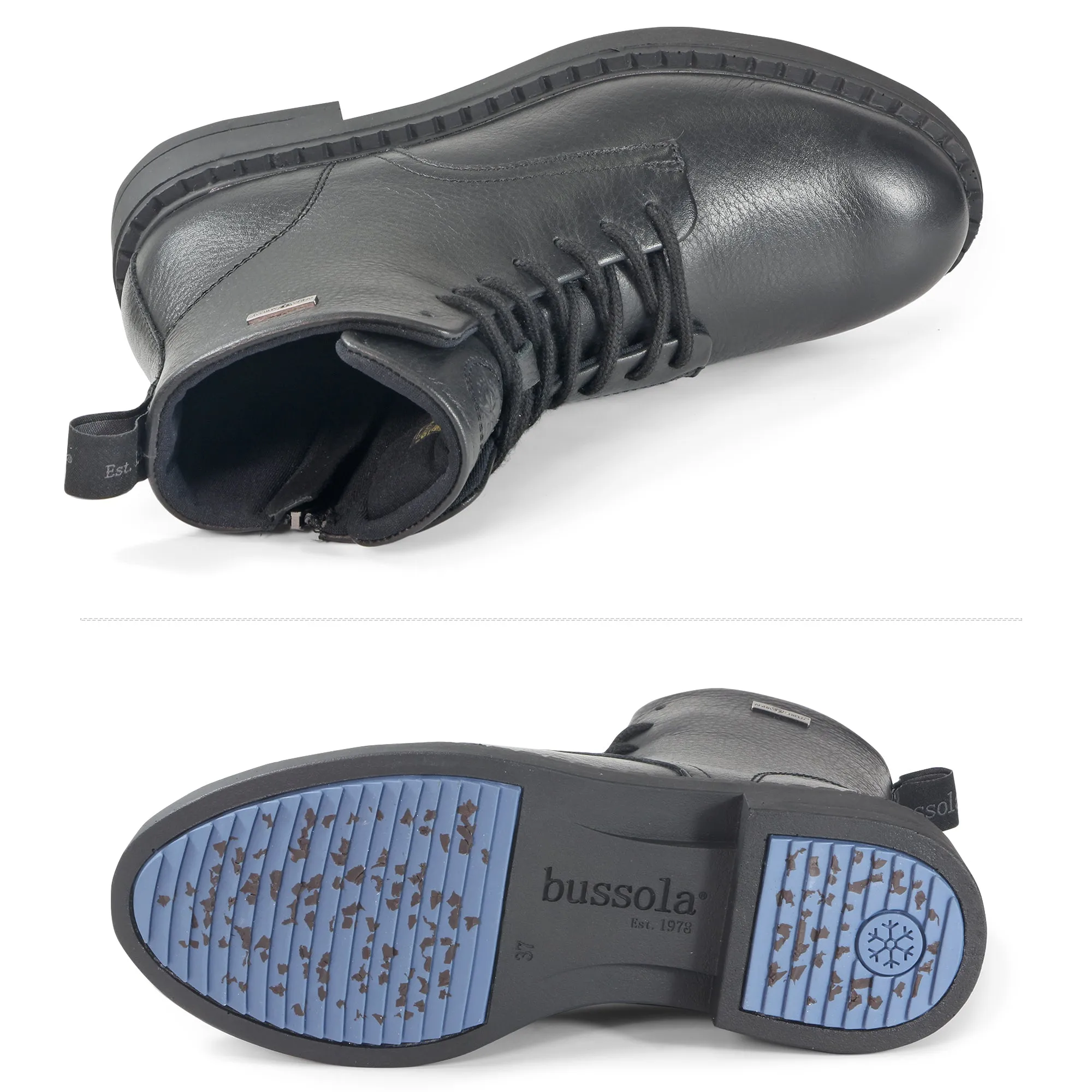 Roma Ice-Grip Ankle Boots (Nero)