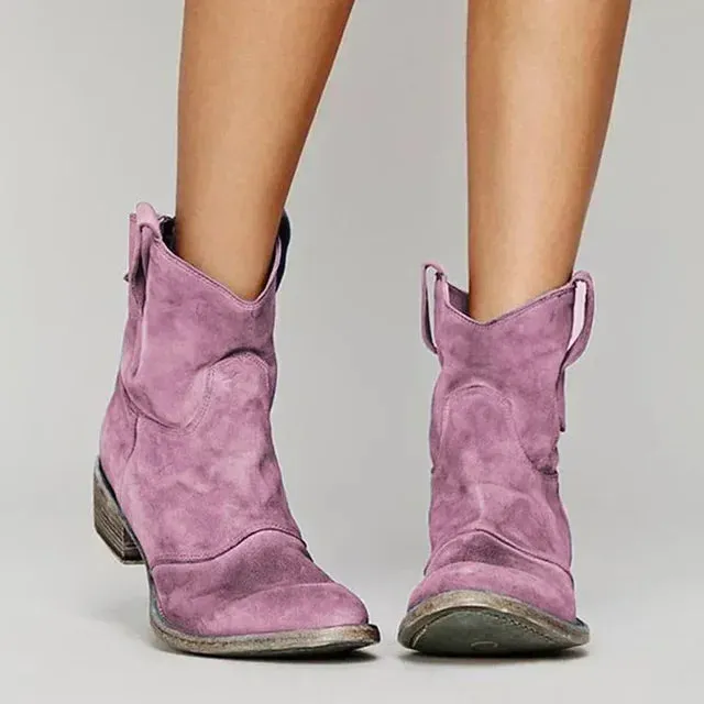 Savannah | Retro Western Ankle Boots