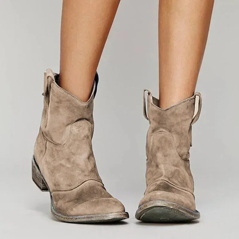 Savannah | Retro Western Ankle Boots