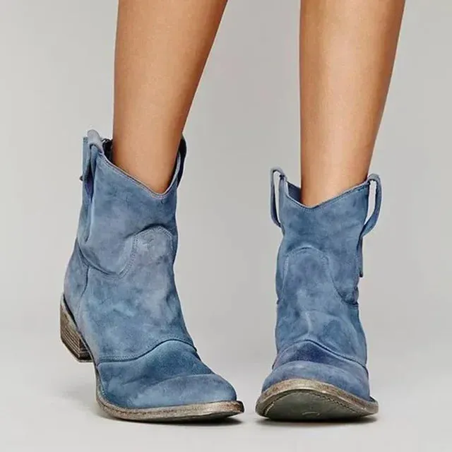 Savannah | Retro Western Ankle Boots