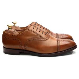 'Somerton' Tan Brown Leather Oxford Brogues UK 11 F